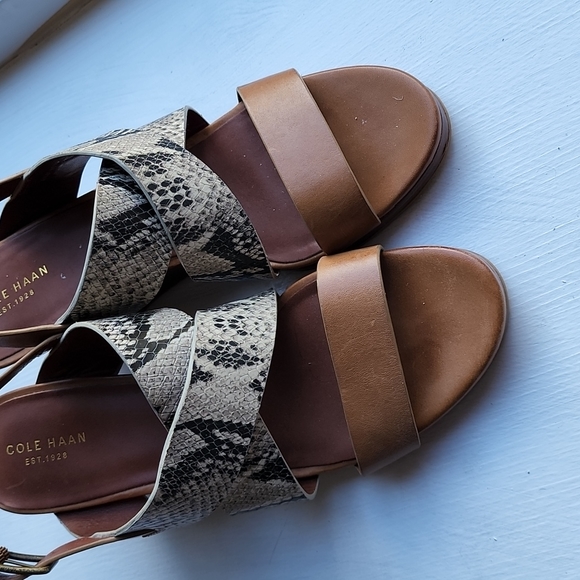 Cole Haan wedges, these are a beautiful shoe for the summer, true to size. - Picture 2 of 5